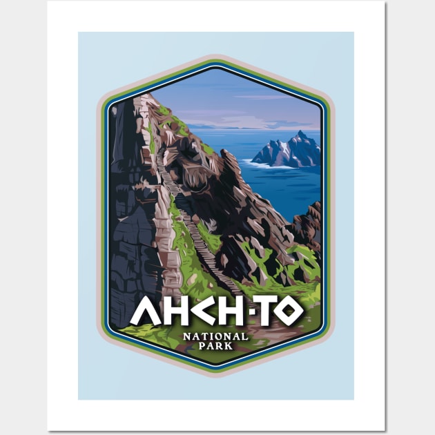 Ahch-To National Park Wall Art by MindsparkCreative